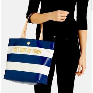 GUC Kate Spade Get Out of Town Tote
